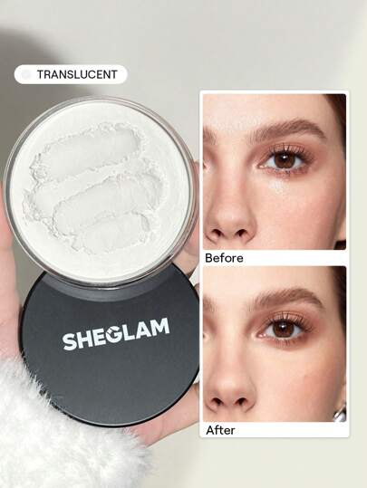 SHEGLAM Pó De FixaçãO Baked Glow-Pó De FixaçãO Solto TranslúCido Para Controle De Oleosidade Pó TranslúCido Sem Poros Flawless Suaviza Linhas Finas Pó Brilhante Pó De Inverno Para Natal Na Marca Beleza Maquiagem Maquiagens CosméTico Para Mulheres E Garotas Perfeito Para Outono E Inverno Ideal Para Y2K Moda Elegante Adequado Para AniversáRio Dia Das MãEs Carnaval Prenda Festa De Pronto Melhor Cor